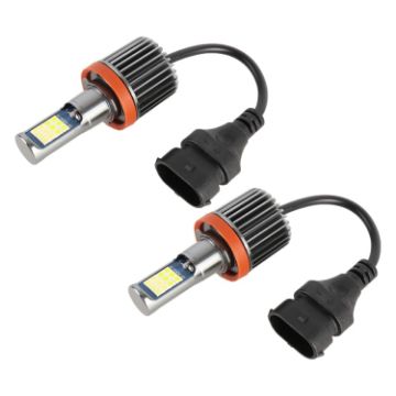 H11 2 PCS DC12-24V Car Fog Lights 24LEDs SMD-3030 White/Lime Light - 1