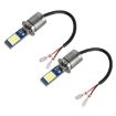 H3 2 PCS DC12-24V Car Fog Lights 24LEDs SMD-3030 White Light - 1