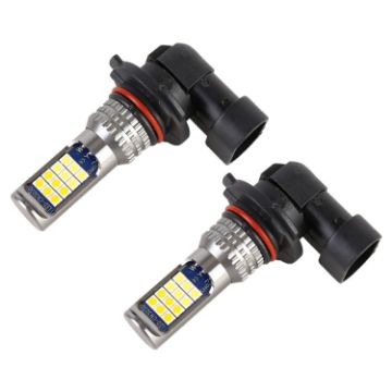 9006 Car Fog Lights 2PCS 24LEDs SMD-3030 White/Gold DC12-24V 8.6W - 1