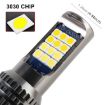 9006 Car Fog Lights 2PCS 24LEDs SMD-3030 White/Gold DC12-24V 8.6W - 5