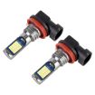 H11/H8 Car Fog Lights 2PCS 24LEDs SMD-3030 DC12-24V/8.6W White - 1