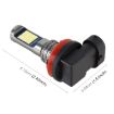 H11/H8 Car Fog Lights 2PCS 24LEDs SMD-3030 DC12-24V/8.6W White - 3