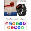 GT3 Smart Watch - 1.3" Round Screen, Sleep/Heart Rate/Temp Monitor (Black) - 9