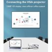 HW-6002 Type-C/USB-C to HDMI + VGA Adapter Converter (Grey) - 6