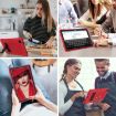 Samsung Galaxy Tab A7 10.4 (2020) Shockproof Case with Holder - Red Black - 6