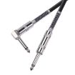 TC048SL 6.35mm Straight to Elbow Guitar Cable, 3m Audio Cable Length - 2