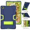 Samsung Galaxy Tab A7 10.4 (2020) Shockproof Case Navy Blue/Yellow-Green - 4