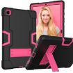 Shockproof Case for Samsung Galaxy Tab A7 10.4 (2020) - Black/Rose Red - 1
