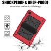 Samsung Galaxy Tab A7 10.4 (2020) Red/Black Silicone PC Case with Holder - 5