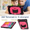 Samsung Tab A 8.0 (2019) T290 Shockproof Case, 360 Rotation, Black/Rose - 3