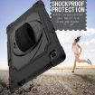 Samsung Galaxy Tab A7 10.4 2020 Shockproof Case with Holder - Black - 6