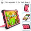 Samsung Galaxy Tab A 8.0 (2019) T290 Shockproof Case Black/Rose Red - 2