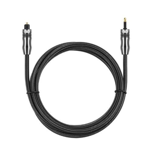 EMK 3m Digital Optical Audio Cable OD6.0mm Toslink to Mini Toslink - 1