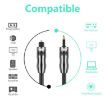 EMK 5m Digital Optical Audio Cable OD6.0mm Toslink to Mini Toslink - 7