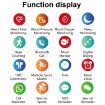 H6 1.28" Touch Screen Smart Watch, IP67 Waterproof, Bluetooth Call, Black - 4