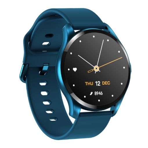 T88 Smart Watch 1.28" TFT Screen, IP67 Waterproof, Temp/Sleep/Heart Rate Monitoring (Blue) - 1