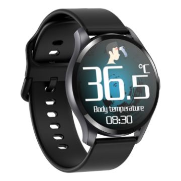 T88 1.28" TFT Smart Watch - IP67 Waterproof, Temp/Sleep/Heart Monitor - 1