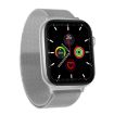DW35PRO 1.75" IPX7 Waterproof Smart Watch, Steel Strap, Bluetooth, Silver - 2