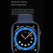 DW35PRO 1.75" IPX7 Waterproof Smart Watch, Steel Strap, Bluetooth, Silver - 6