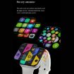 DW35PRO 1.75" IPX7 Waterproof Smart Watch, Steel Strap, Bluetooth, Silver - 8