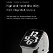 DW35PRO 1.75" IPX7 Waterproof Smart Watch, Steel Strap, Bluetooth, Black - 7