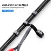 TOPK 4 PCS Reusable Nylon Tie-wraps Hook & Loop Cable Ties, 5m Length - 4
