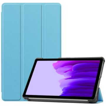 Samsung Galaxy Tab A7 Lite T225 Sky Blue Leather Case with Holder - 1