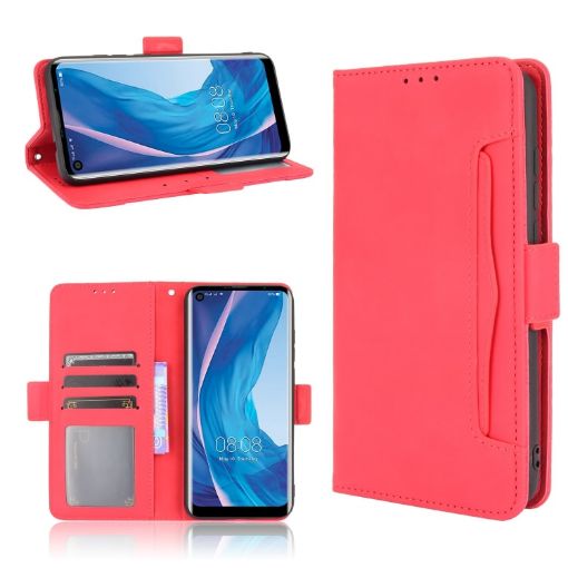 Ulefone Note 11P Red Leather Flip Case with Card Slots & Photo Frame - 1