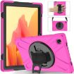 Shockproof Silicone + PC Case for Samsung Galaxy Tab A7 10.4 2020 (Rose Red) - 1