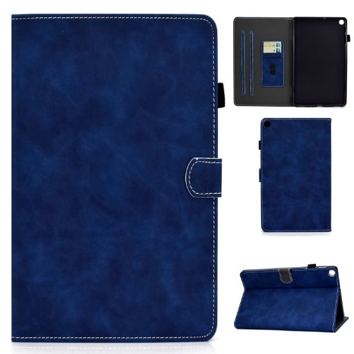 Samsung Galaxy Tab A7 Lite T220 Leather Case with Holder & Card Slots - 1