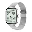 GT20 1.69" TFT Smart Watch, IP67 Waterproof, Steel Strap Silver - 1