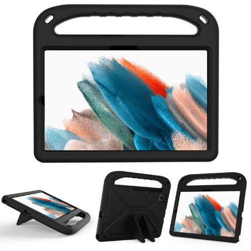 Samsung Galaxy Tab A7/S6/S5e/S6 Lite Shockproof Case with Holder - Black - 1