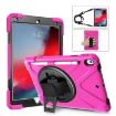 Shockproof Rose Red Silicone PC Case for iPad Pro 10.5 with Straps & Slot - 1