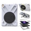 Shockproof White Silicone + PC Case with Holder for iPad Pro 10.5 - 2