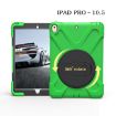 Shockproof Green Silicone + PC Case with Holder for iPad Pro 10.5 - 3