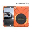 Shockproof Orange Silicone + PC Case with Holder for iPad Pro 10.5 - 3