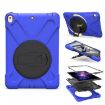 Shockproof Dark Blue Silicone + PC Case with Holder for iPad Pro 10.5 - 2