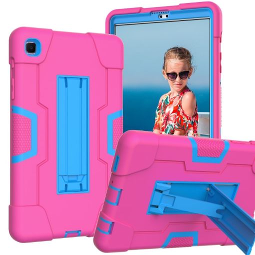 Shockproof Case for Samsung Galaxy Tab A7 10.4 (2020) - Rose Red/Blue - 1