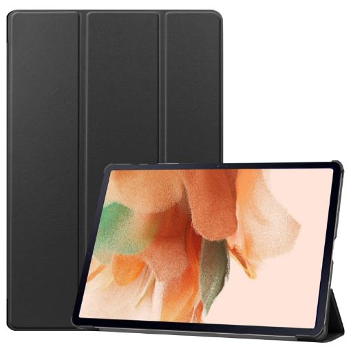 Samsung Galaxy Tab S7 Lite/FE Leather Case with Holder & Sleep Function - 1