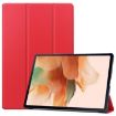 Samsung Galaxy Tab S7 Lite/F7 FE Red Leather Case with Holder & Sleep Function - 1