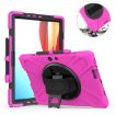 Shockproof Rose Red Case for Microsoft Surface Pro X/2021 with Straps & Pen Slot - 2