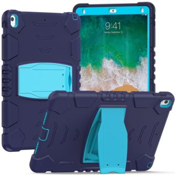 Shockproof Case with Holder for iPad Pro 10.5 (2019/2017) - NavyBlue+Blue - 1