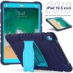 Shockproof Case with Holder for iPad Pro 10.5 (2019/2017) - NavyBlue+Blue - 2