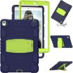 Shockproof Case with Holder for iPad Pro 10.5 (2019/2017) - NavyBlue/Lime - 3