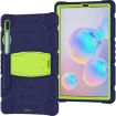 Samsung Galaxy Tab S6 T860 Shockproof Case with Holder - NavyBlue/Lime - 3