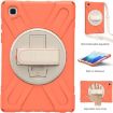 Samsung Galaxy Tab A7 (2020) T500 Coral Orange Case with Holder & Strap - 2