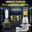 V6 9006 Car LED Fog Light 30W 3000LM IP65 Double Color 2PCS 30LEDs - 3