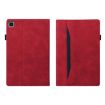 Samsung Galaxy Tab A7 10.4 2020 Red Leather Case with Holder & Slots - 2