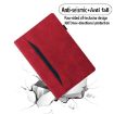 Samsung Galaxy Tab A7 10.4 2020 Red Leather Case with Holder & Slots - 3