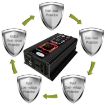 Tang III 6000W 12V to 220V Car Power Inverter with LCD & USB - Black - 5
